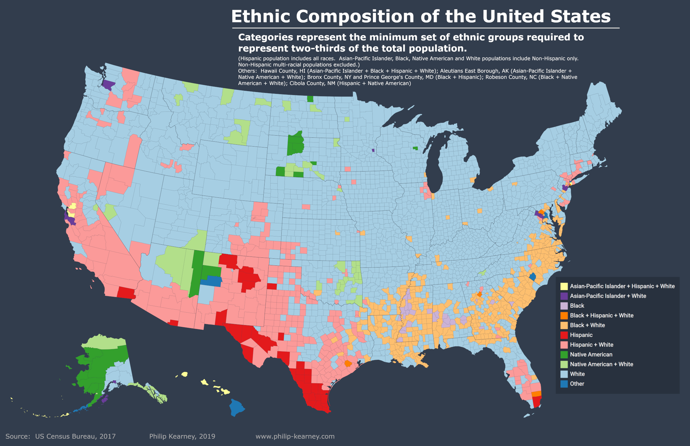 Which is large the united states