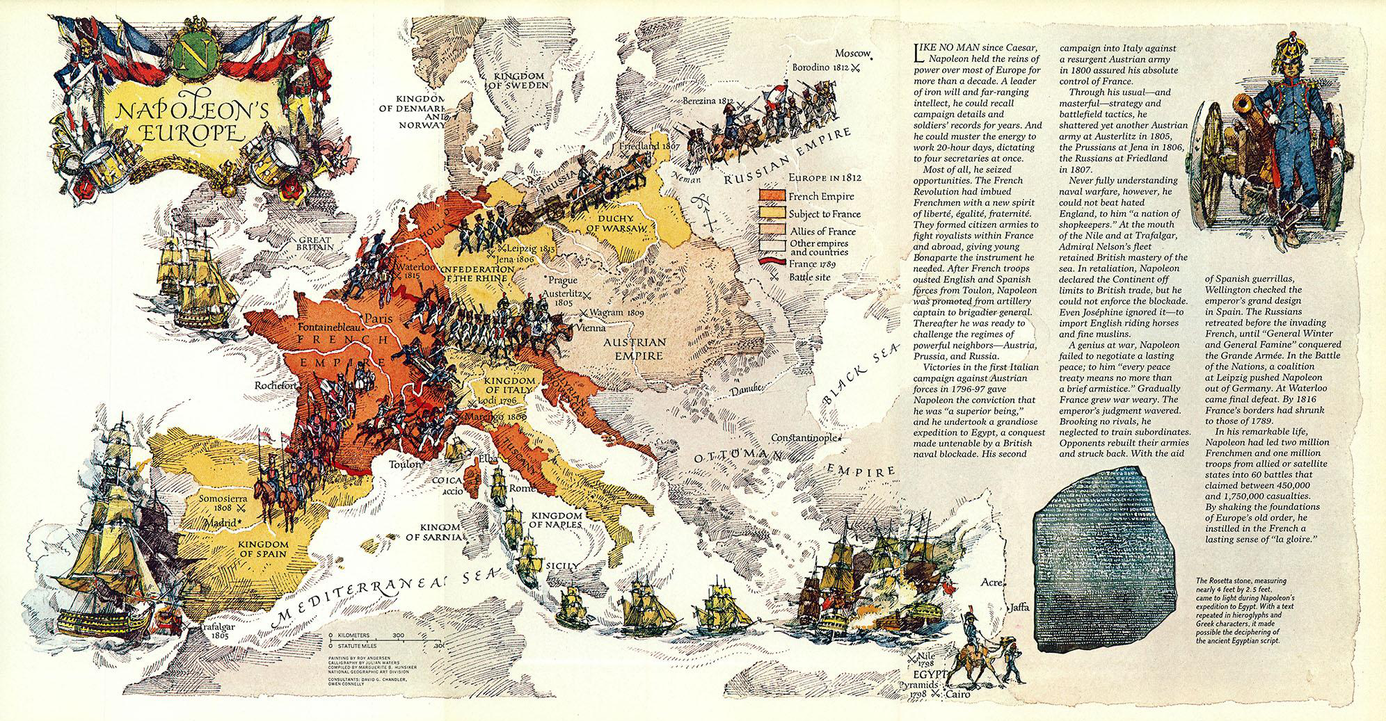 Карта мира 1812 года